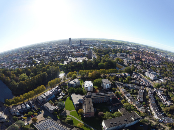 Foto van Leeuwarden vanuit de lucht